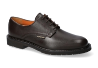 chaussure mephisto lacets marlon cuir lisse brun foncé